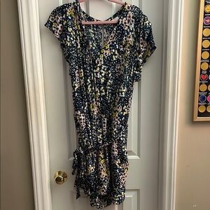 Floral V-Neck Wrap Romper